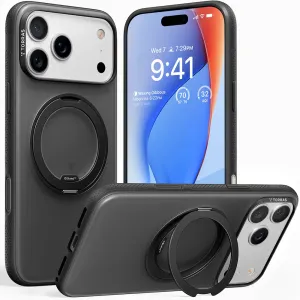 Coque arrière Torras Ostand R Fitness avec MagSafe pour Apple iPhone 17 Pro - Noir