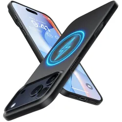 Coque arrière Torras SlimFit avec MagSafe pour Apple iPhone 17 Pro Max - Noir