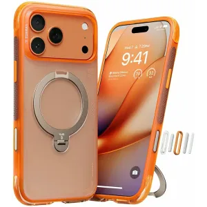 Coque arrière Torras Ostand Spin Air avec MagSafe pour Apple iPhone 17 Pro - Horizon Orange